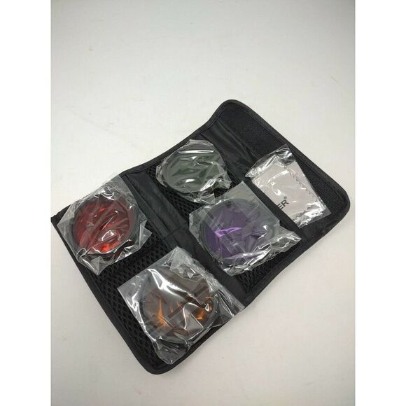 Neewer Lens Filters Set of 4 in Case with Cleaning Cloth Purple Amber Red Green - Picture 1 of 7